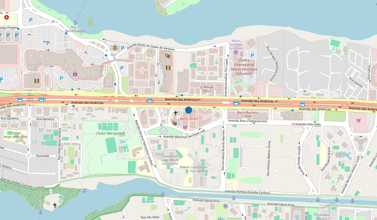 Mapa da localização do Barra Square Expansão